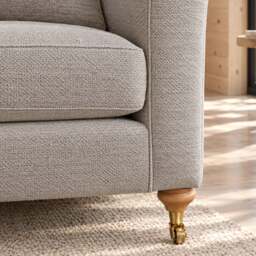 Eastbourne Snuggler in Natural with Navy Stripe Cushions - thumbnail 6