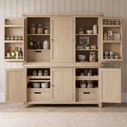 Bibury Triple Larder in Natural Oak - thumbnail 1