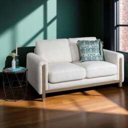 Eden 2 Seater Sofa - Cream - thumbnail 1