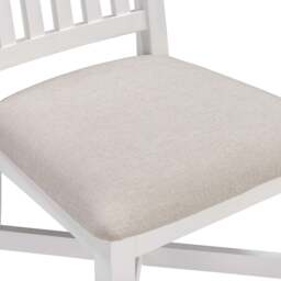 Tetbury Dining Chair With Fabric Seat in Painted / Oak - thumbnail 4