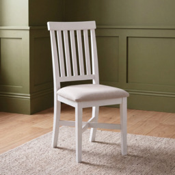 Tetbury Dining Chair With Fabric Seat in Painted / Oak - thumbnail 1