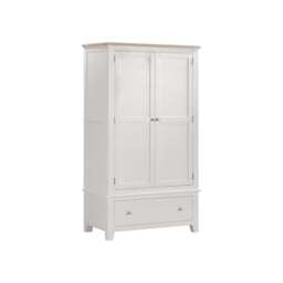 Tetbury Double Wardrobe in Painted / Oak - thumbnail 3