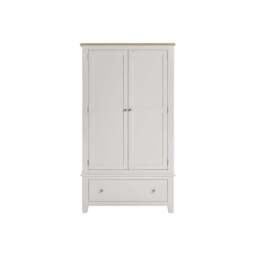 Tetbury Double Wardrobe in Painted / Oak - thumbnail 2