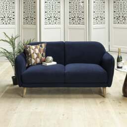 Tamar 2 Seater Sofa in Dark Blue - thumbnail 2