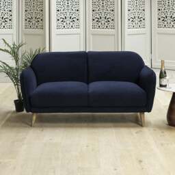 Tamar 2 Seater Sofa in Dark Blue - thumbnail 3