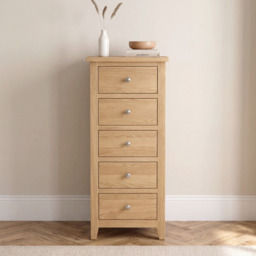 Tetbury Tallboy in Natural Oak - thumbnail 1
