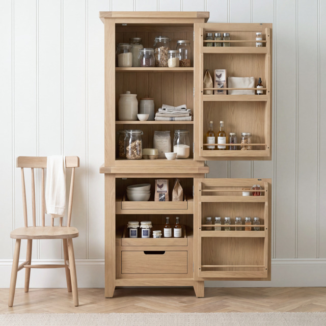 Bibury Single Larder in Natural Oak - image 1