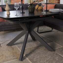 Saturn Dark Grey Motion Table with LHF Frampton Corner Bench - Anthracite - thumbnail 4