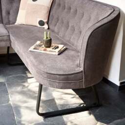Frampton Corner Bench - Anthracite (Left Hand Facing) - thumbnail 4