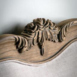 Chic 6' Linen Upholstered Bed Weathered - thumbnail 3