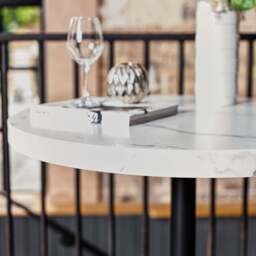 Jupiter Marble Effect Bar Table - thumbnail 6