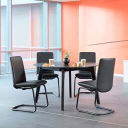 Stressless Laurel Low Back Dining Chair with Cantilever Base - Large / Stressless Velaro - thumbnail 1