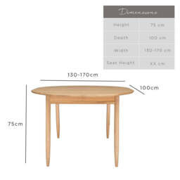 Ercol 3660 Teramo Small Extending Dining Table - thumbnail 2