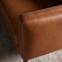 Carnaby Leather Sofa 3 Seater - Palomino Tan - thumbnail 4