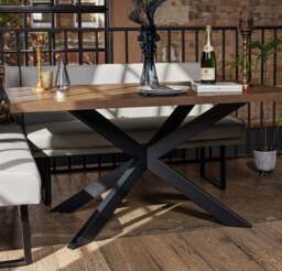 Jupiter Dining Set - Dark Oak - With LHF Corner Bench & Low Bench in Light Grey - thumbnail 4