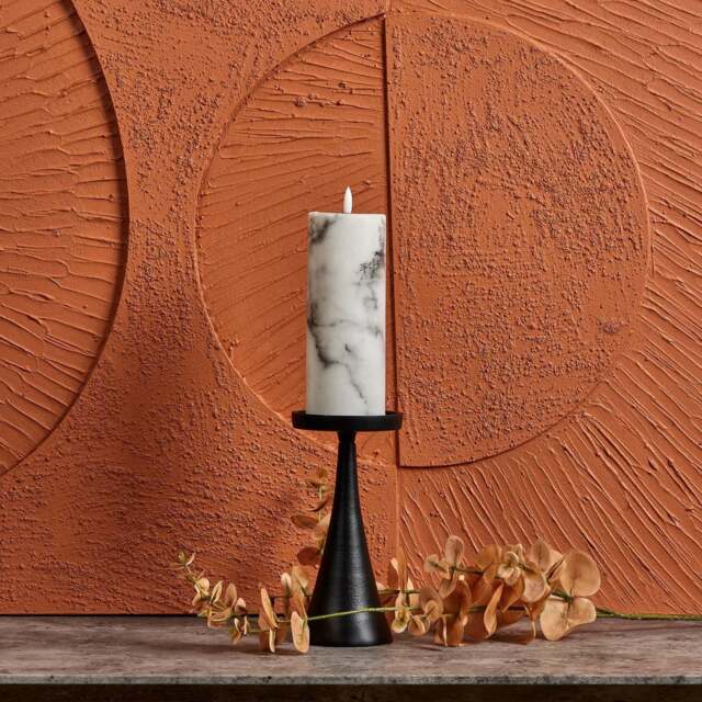 Conical Candle Stand in Black - Small - image 1