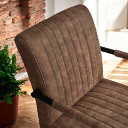 Adele Pocket Sprung Dining Chair - Light Brown (Set of 2) - thumbnail 4