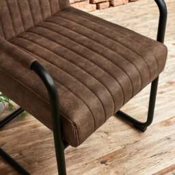 Adele Pocket Sprung Dining Chair - Light Brown (Set of 2) - thumbnail 6