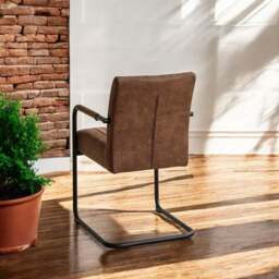 Adele Pocket Sprung Dining Chair - Light Brown (Set of 2) - thumbnail 2