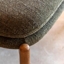 Datsun Footstool Green Boucle - thumbnail 4