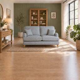 Eastbourne 2 Seater Sofa in Navy Stripe with Navy Stripe Cushions - thumbnail 2