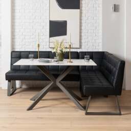 Saturn Dining Table 135cm in White - thumbnail 1