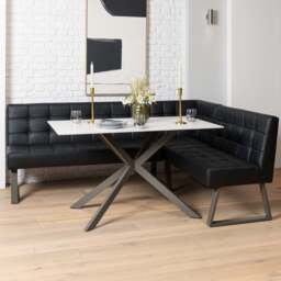 Saturn Dining Table 135cm in White - thumbnail 2