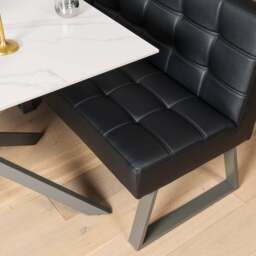 Saturn Dining Table 135cm in White - thumbnail 5