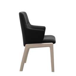 Stressless Mint Low Back Dining Chair with Traditional Base - Large with Arms / Stressless Paloma - thumbnail 6