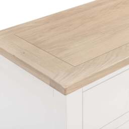 Tetbury 3 Door 3 Drawer Sideboard in Painted / Oak - thumbnail 5