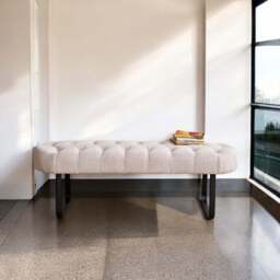 Frampton Flat Bench White - thumbnail 1