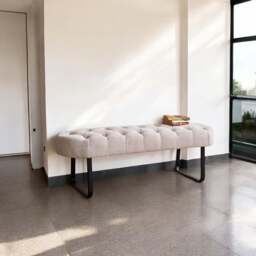 Frampton Flat Bench White - thumbnail 2