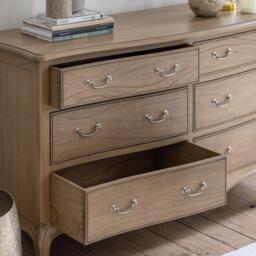Chic 6 Drawer Chest Weathered - thumbnail 2