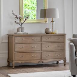 Chic 6 Drawer Chest Weathered - thumbnail 1