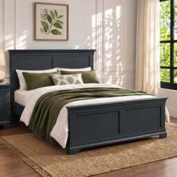 Provence Double Bedframe in Black