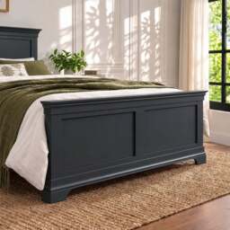 Provence Double Bedframe in Black - thumbnail 3