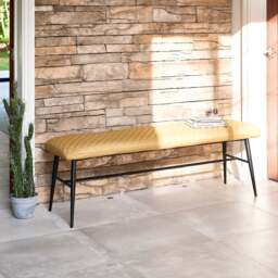 Ripley Flat Bench - Mustard - thumbnail 2