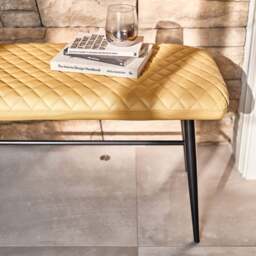 Ripley Flat Bench - Mustard - thumbnail 4