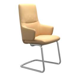 Stressless Mint High Back Dining Chair with Cantilever Base - Large with Arms / Stressless Batick - thumbnail 4