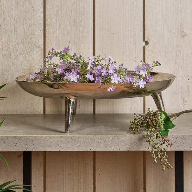 Oval Dish in Nickel - Large - image 1