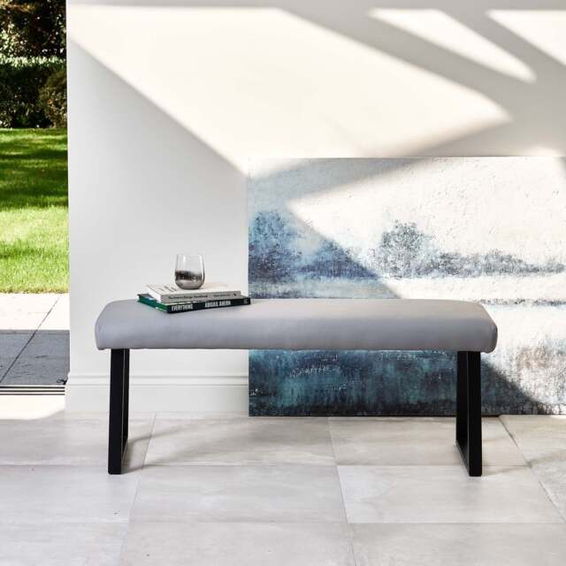 Paulo Dining Bench - Grey - image 1