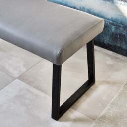 Paulo Dining Bench - Grey - thumbnail 4