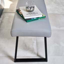 Paulo Dining Bench - Grey - thumbnail 5