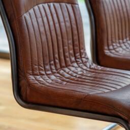 Capri Leather Chair Brown - thumbnail 2