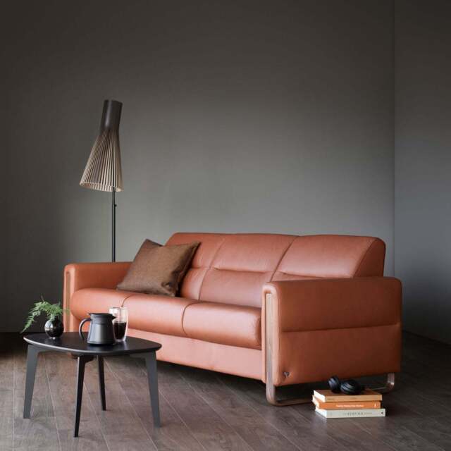 Stressless Fiona 3 Seater Sofa Wood Arms - image 1