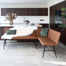 Ripley Corner Bench Left Hand Facing - Tan - thumbnail 1
