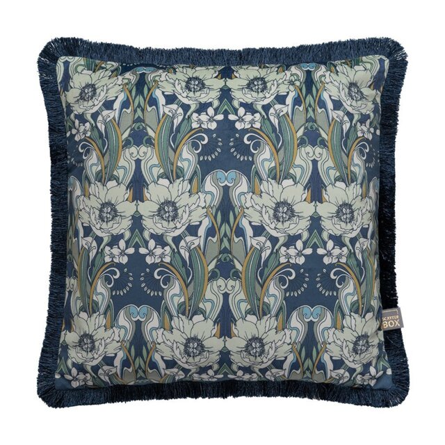 Noveau Navy Cushion 43x43cm - image 1