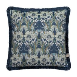 Noveau Navy Cushion 43x43cm - thumbnail 1