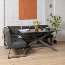 Saturn Dining Table 150cm in Dark Grey - thumbnail 2