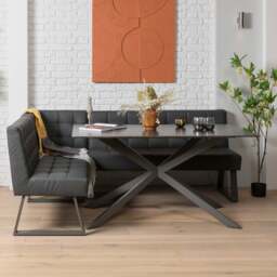 Saturn Dining Table 150cm in Dark Grey - thumbnail 1
